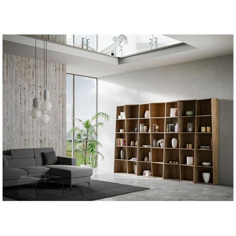 Libreria Moderna Trek 7 Elementi Noce - Foto 2