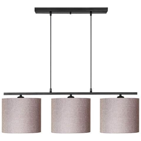 Lampada A Sospensione Medusa Asz1532 Con Paralumi Tessuto Beige - Foto 1