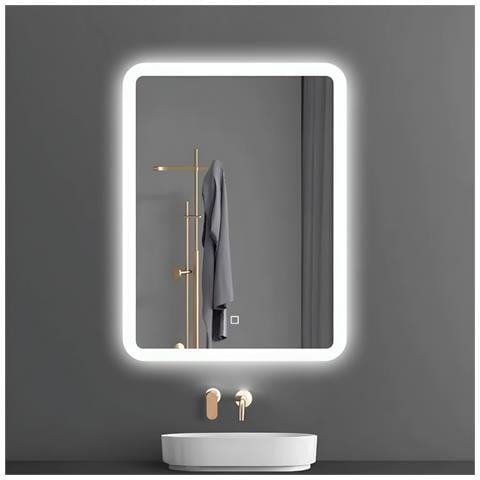 Porta Doccia Scorrevole Slide Per Box Nicchia Due Ante Cristallo Temprato *** Misure : 70x90 Cm, Tonalità : Dimmerabile 2700-4500-6500k - Foto 1