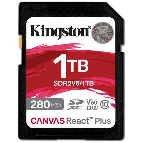 Technology 1tb Canvas React Plus Sdxc Uhs-ii 280r / 150w U3 V60 For Full Hd / 4k (sdr2v6/1tb) - Foto 1