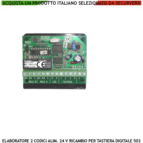 Scheda Elettronica Decodifica Ricambio Per Tastiera Sl-tkb Montaggio Interno 2 Led Multifunzioni Rosso Verde Alimentaz - Foto 1