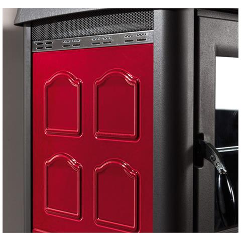 Stufa A Legna Con Forno Per Cucinare 7,2 Kw Gemma Bordeaux - Foto 2