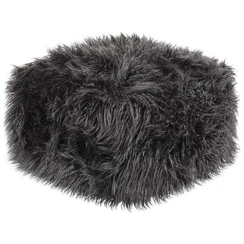 Pouf Mukki Finta Pelliccia Nero - Foto 2