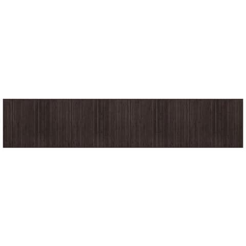 Tappeto Rettangolare Marrone Scuro 80x400 Cm In Bambù - Foto 2