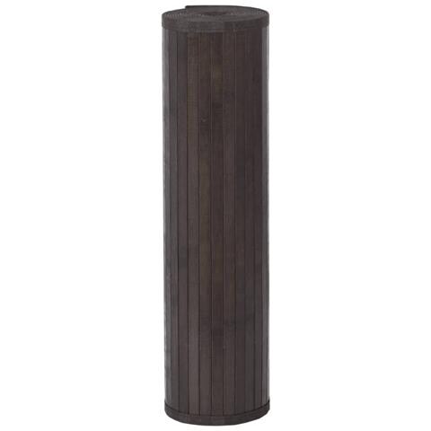 Tappeto Rettangolare Marrone Scuro 80x400 Cm In Bambù - Foto 3