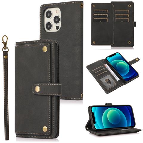 Custodia A Portafoglio Con Slot Per Schede Per Iphone Serie 16 Iphone 16 Pro - Foto 2