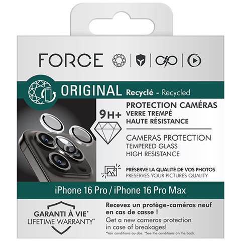 3 Protezioni Dell'obiettivo Della Fotocamera Per Iphone 16 Pro / 16 Pro Max In Vetro Temperato Piatto, Trasparente - Foto 4