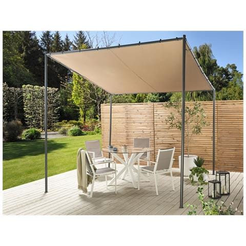 Gazebo Vimino Metallo 282 Cm 294 Cm Tortora - Foto 1