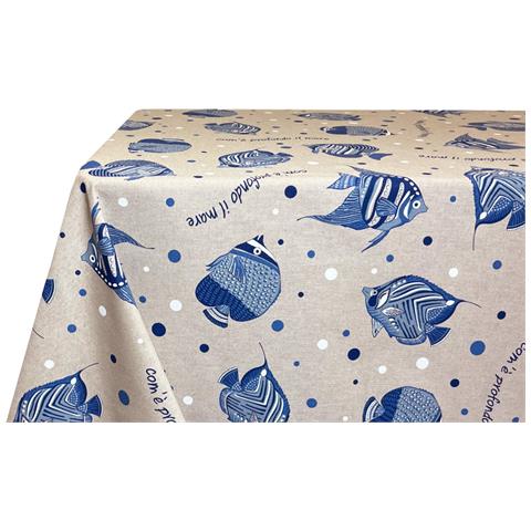 Tovaglia Per Salotto Cucina In Miros Misto Cotone Made In Italy Maldive Rp 140x180 Maldive - Foto 5