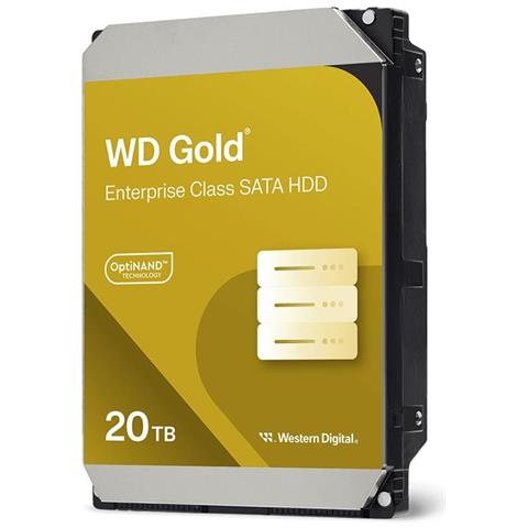 Hard Disk 20 TB Gold WD203KRYZ 3.5" 7200 Giri /min SATA 512 MB Cache - Foto 1