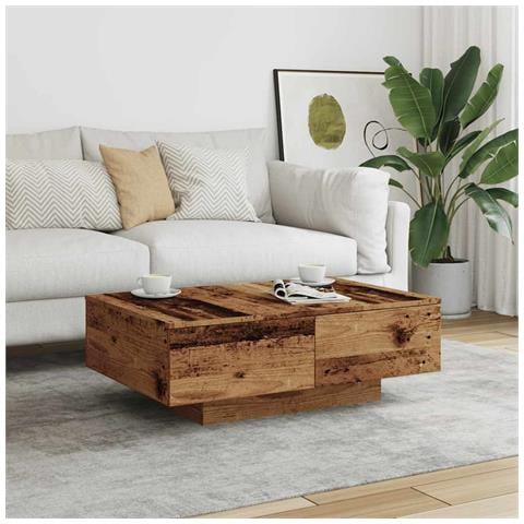 Tavolino Da Salotto Legno Antico 90x60x31 Cm Legno Multistrato - Foto 3