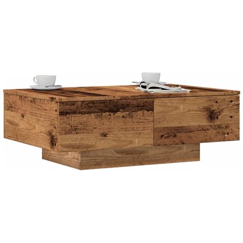 Tavolino Da Salotto Legno Antico 90x60x31 Cm Legno Multistrato - Foto 1