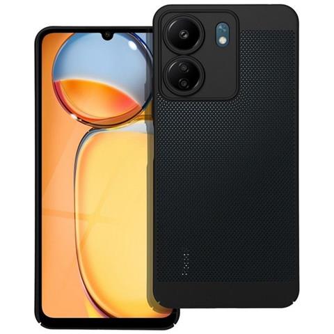 Custodia Back Cover Shell Rigida Antiscivolo Traforata Per Xiaomi Redmi 13c Poco C65 Black - Foto 1