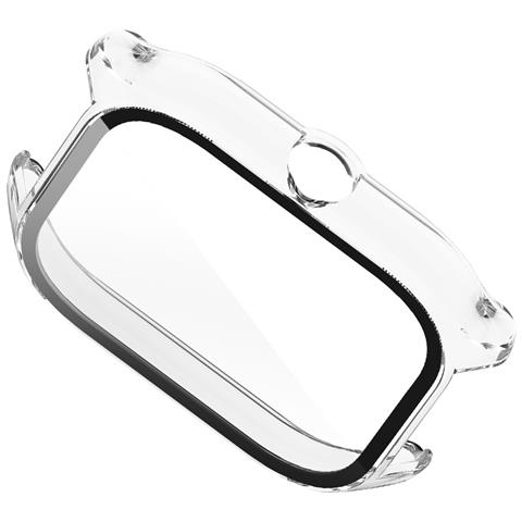 Compatibile Con Amazfit Gts4 Custodia Bianca Trasparente - Pc + Pellicola Temperata Transparent - Foto 3