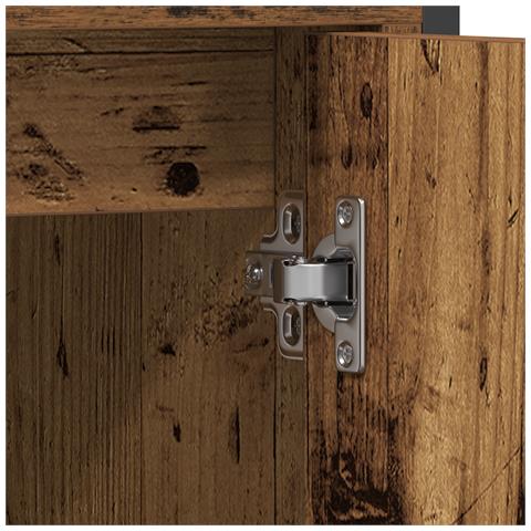 Set di mobili per bagno 2 pezzi in legno anticato in legno ingegnerizzato - Foto 9