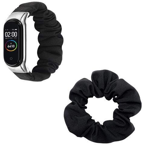 Cinturino Elastico Per Braccialetto Compatibile Con Xiaomi Mi Band 8 - Design Scrunchie Black - Foto 1