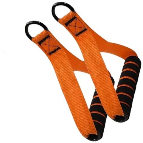 Coppia Di Maniglie Per Allenamento Espansione Torace Domestico Per Fasce Di Resistenza Orange - Foto 3
