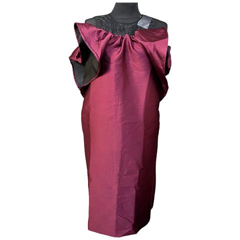 Abito Al Ginocchio Comodo Elegante Da Sera Elegante Rosso Taglia 36 - Foto 1