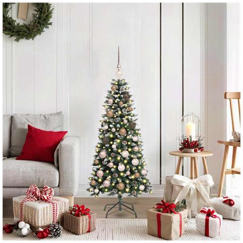 Albero di Natale artificiale Verde 120 cm PVC - Foto 2