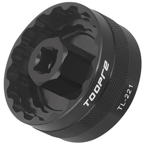 Strumento Per Movimento Centrale Bici - Chiave A Bussola In Lega Di Alluminio Per Rimozione E Installazione Guarnitura Mountain Bike Black - Foto 2