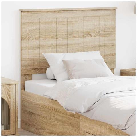 Testiera con testiera Rovere Sonoma 90 cm Legno multistrato - Foto 2