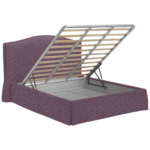 Lavagna - Letto Piazza E Mezza Sfoderabile, Viola Lilla - Foto 2