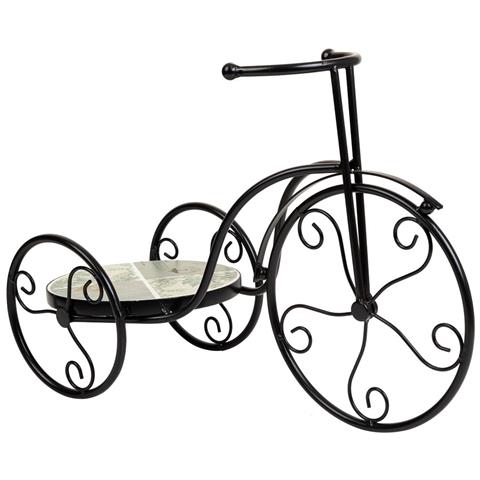Supporto Bici In Mosaico Verde Chiaro E Ferro Battuto 53x23,5x36h - Foto 1