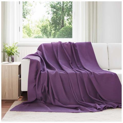 Coperta Viola 270 x 240 cm Panno - Foto 2
