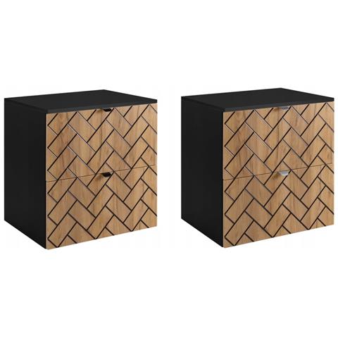 | Mobiletto 60 cm - Marron Mat - Mobili da bagno - Mobiletti - Piano di lavoro nero - Foto 9