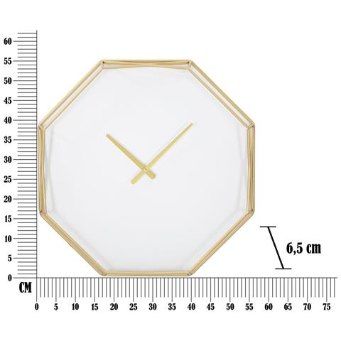 Orologio Da Parete Vkh281-oro-metallo-56x6,5x56 Cm - Foto 6