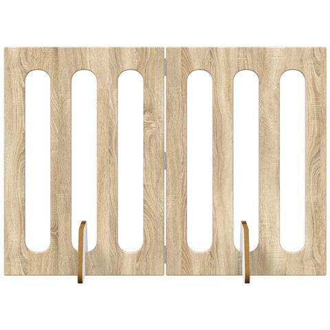 Recinto pieghevole per animali 2 pcs Rovere Sonoma - Foto 1