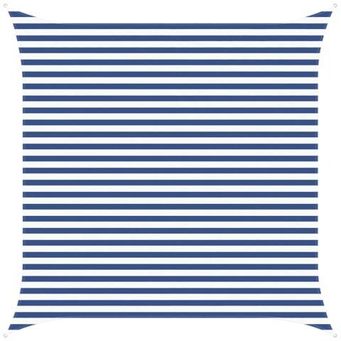 Vela da ombra solare Blu e Bianco 3,6 x 3,6 m - Foto 1