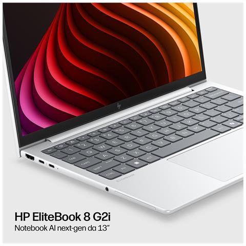 EliteBook 8 G2i 13 inch Notebook Next Gen AI PC Wolf Pro Security Edition Copilot+ PC Intel Core Ultra 5 325 Computer portatile 33,8 cm (13.3") WUXGA 16 GB LPDDR5x-SDRAM 512 GB SSD Wi-Fi 7 (802.11be) Windows 11 Pro Argento - Foto 2