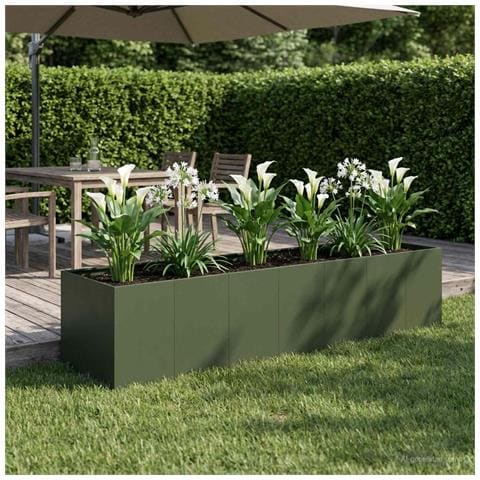 Vaso da giardino Verde Oliva 280 x 80 x 60 cm - Foto 2