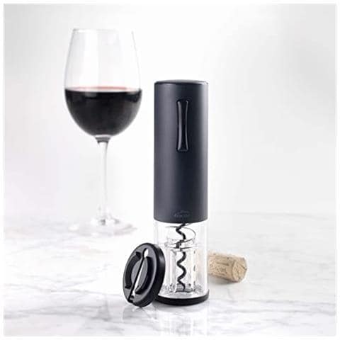 63057 - Cavatappi elettrico Black Luxe in acciaio inox, apribottiglie automatico - Foto 3
