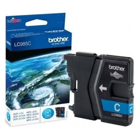 LC985C Cartuccia Ink Originale Ciano per MFC-J220 / MFC-J415W / DCP-J125 / DCP-J515W Capacità 260 Pagine Confezione 1pezzi - Foto 4