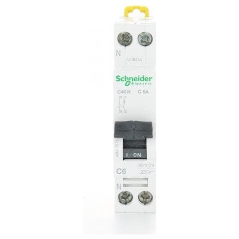Interruttore Magnetotermico 1p+n 6a 6ka C 1 Modulo A9n17571 - Foto 1