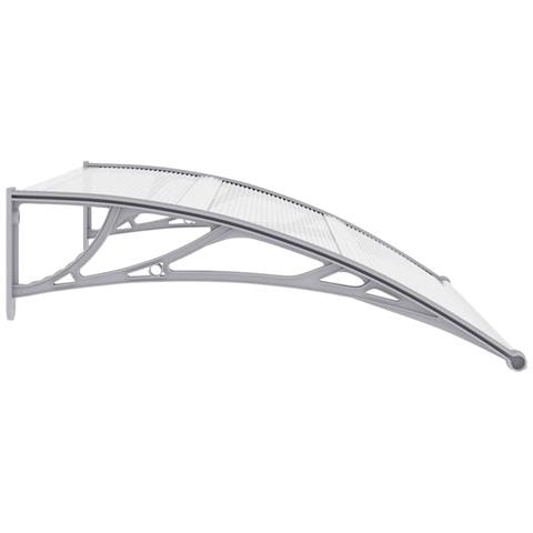 Pensilina Per Porta Grigia 120x100 Cm In Plastica - Foto 2