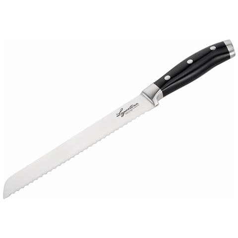 Coltello per Pane 20cm Acciaio Inox / Nero - Foto 1