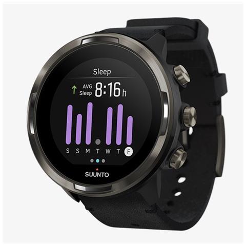 SUUNTO - 9 Baro Titanium Leather, orologio GPS per gli sport di ultra  endurance con eccezionale durata della batteria e barometro. - ePRICE