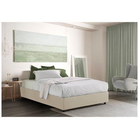 TALAMO ITALIA Letto contenitore Matrimoniale francese Silvia Sommier Made in Italy Letto con rivestimento in tessuto Apertura frontale con materasso cm 140x200 incluso Panna TALAMO ITALIA Letto contenitore Matrimoniale francese Silvia Sommier Made in Italy Letto con rivestimento in tessuto Apertura frontale con materasso cm 140x200 incluso Panna