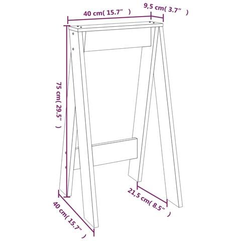 Sgabelli 2 Pz Nero 40x40x75 Cm In Legno Massello Di Pino - Foto 15