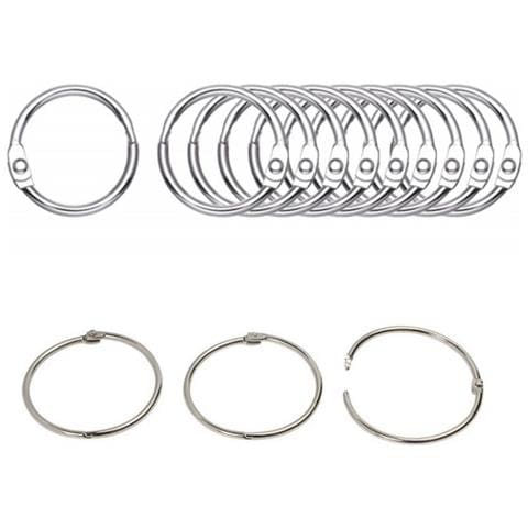 Anelli Per Tende Apribili / Anelli In Metallo 10 Pz Silver 15 Mm - Foto 6