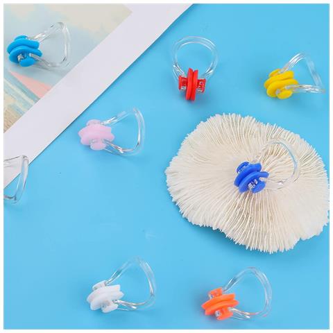 Fermanaso Per Nuoto In Silicone Multicolore Confezione Da 10 - Foto 10