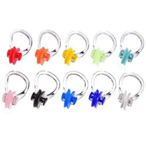 Fermanaso Per Nuoto In Silicone Multicolore Confezione Da 10 - Foto 1