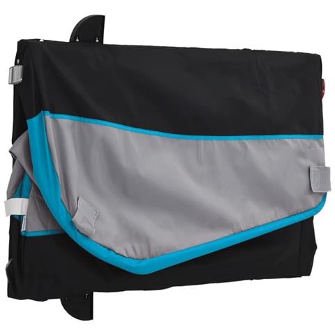 Rimorchio Da Bici Da Carico Nero E Blu 45 Kg In Ferro - Foto 2