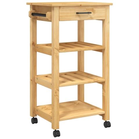 Carrello Da Cucina Monza 48x40x90 Cm In Legno Massello Di Pino - Foto 2