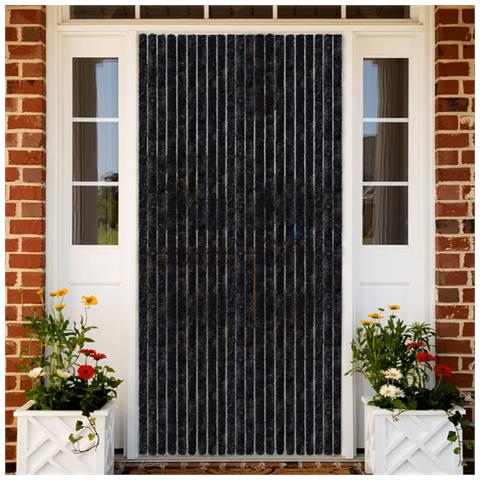 Tenda Antimosche Antracite 100x230 Cm In Ciniglia - Foto 1