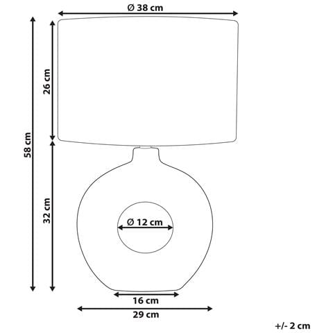 Lampada Da Tavolo Venta Ceramica Bianco - Foto 6