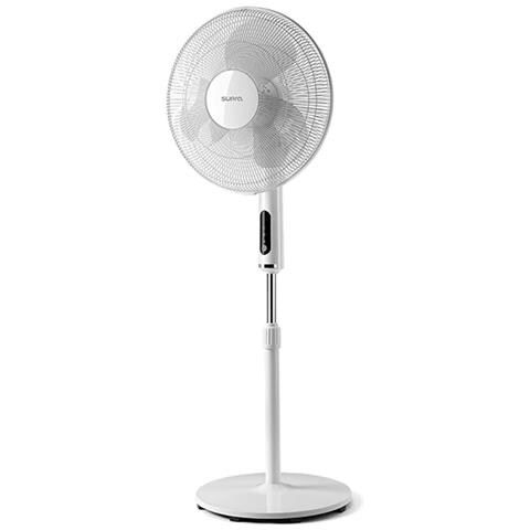 Ventilatore A Parete Lewe Wally Con Telecomando - 40 Cm, Bianco, Ideale Per Camera, Ufficio E Cucina